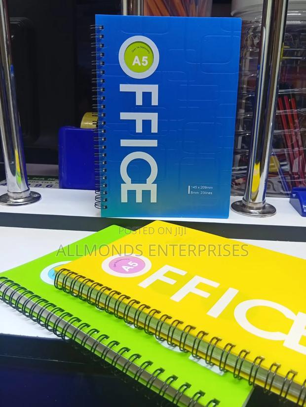 A5 Left Spiral Notebook With PVC Cover - main view