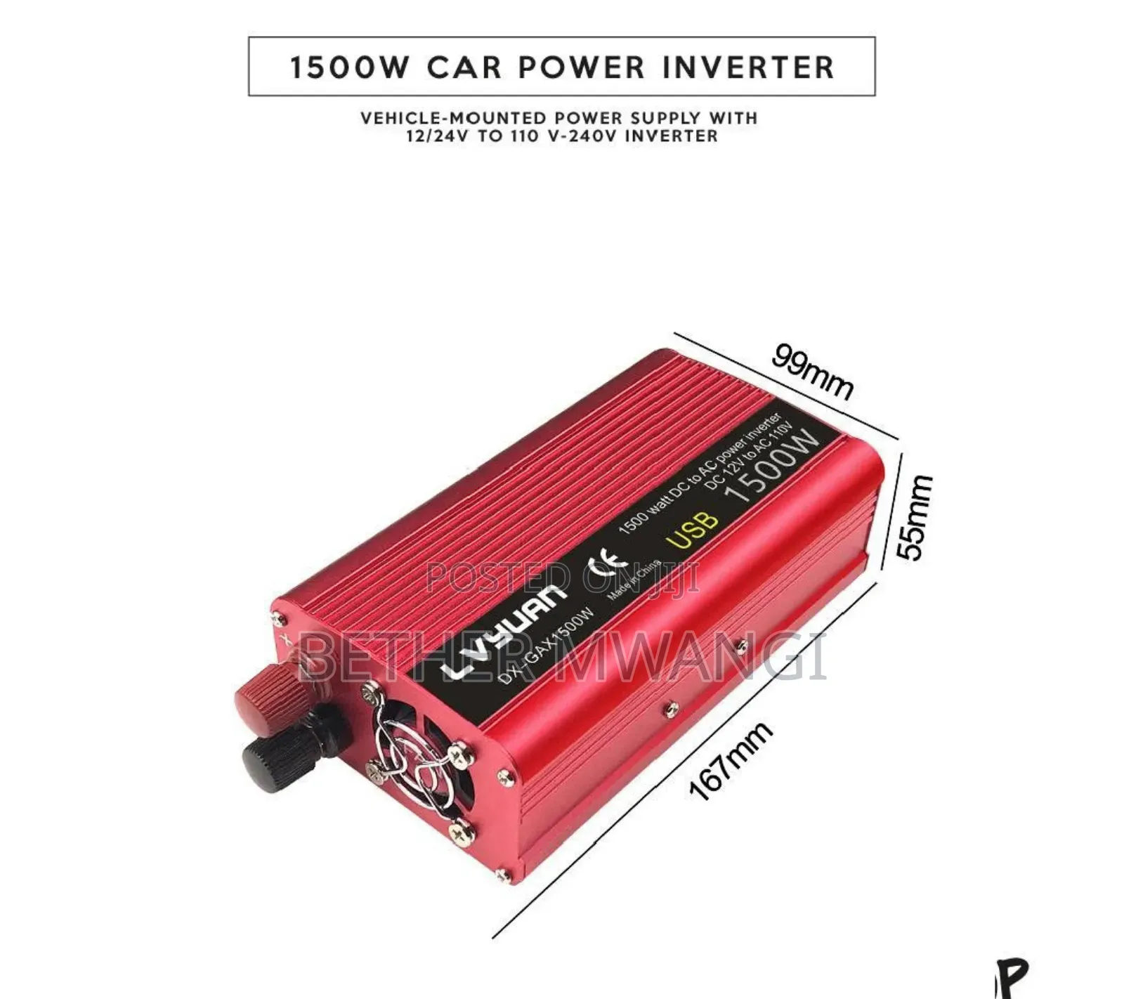 1500 Watts Car Power Inverter In Kenya