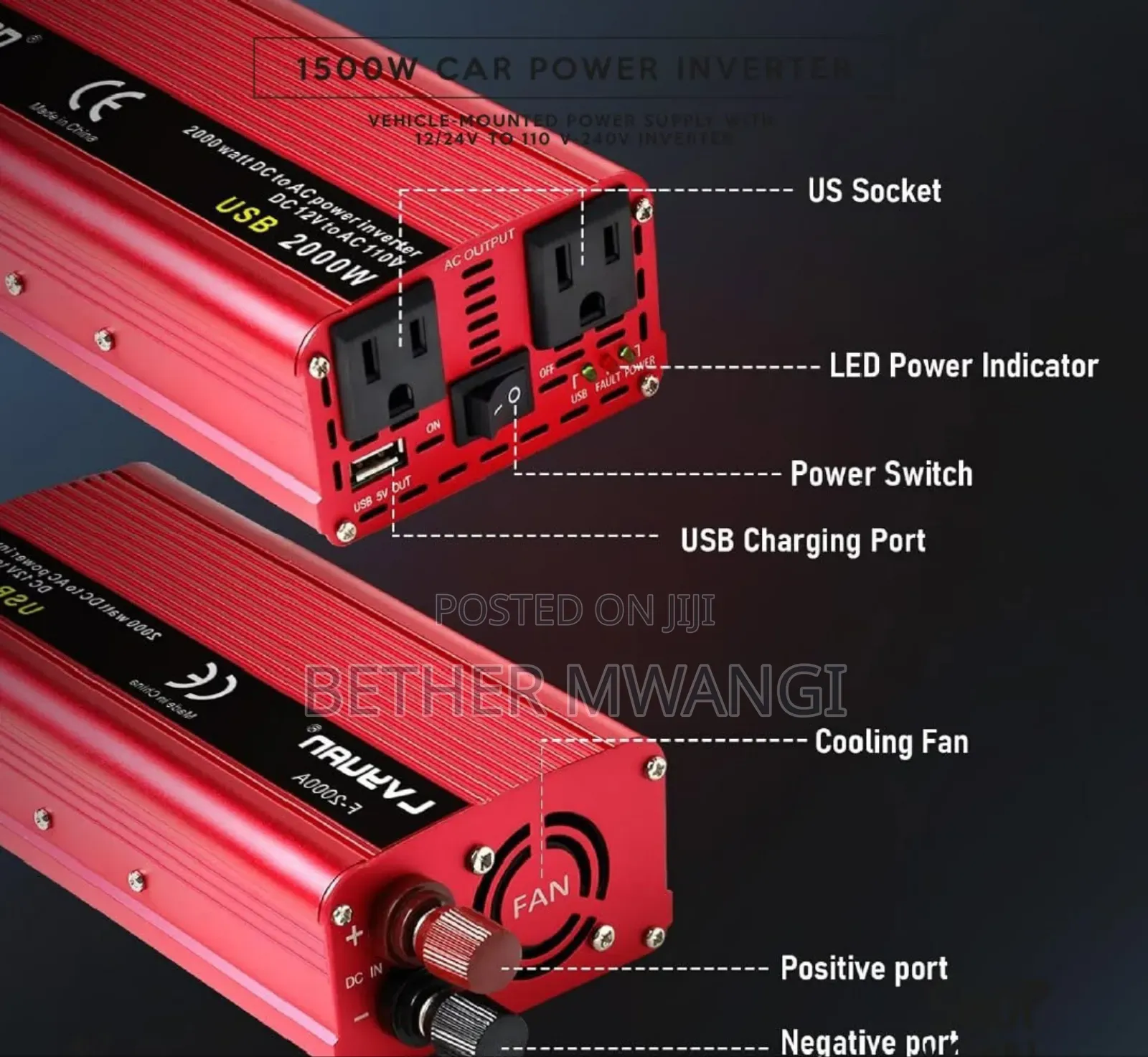 1500 Watts Car Power Inverter In Kenya