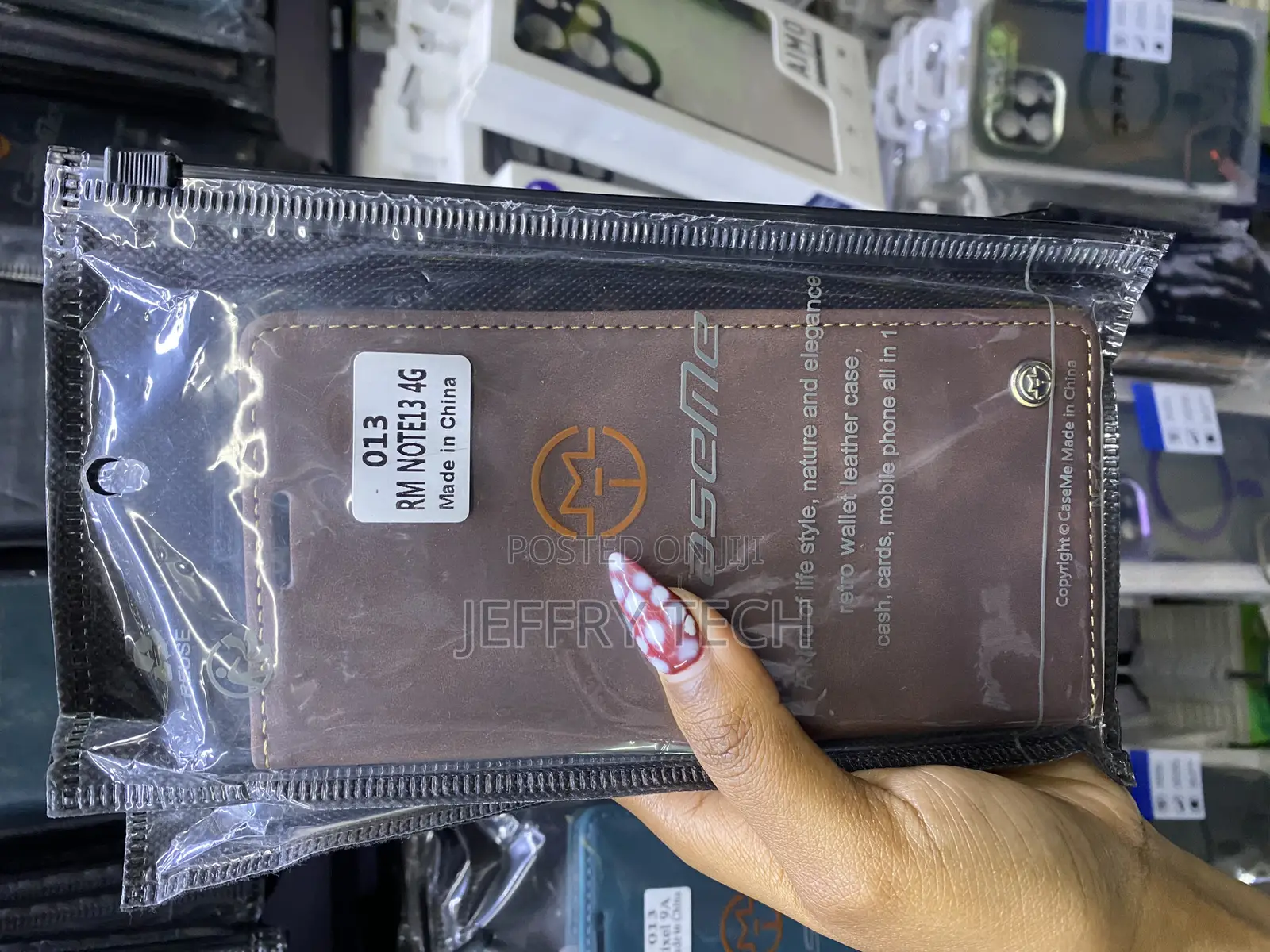 Howlhold Xiaomi Redmi Note 13 4g Leather Casme Flip Case Card Slot