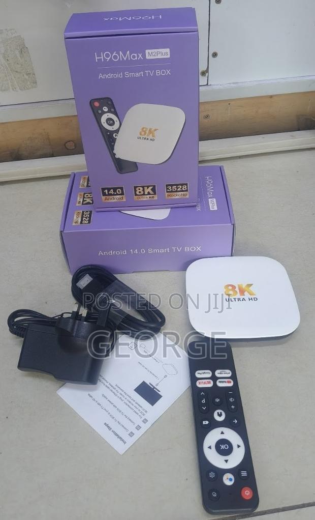 4gb+32gb H96 Max M2 Plus Tv Box Android 14 Smart Tv Box - thumbnail 2