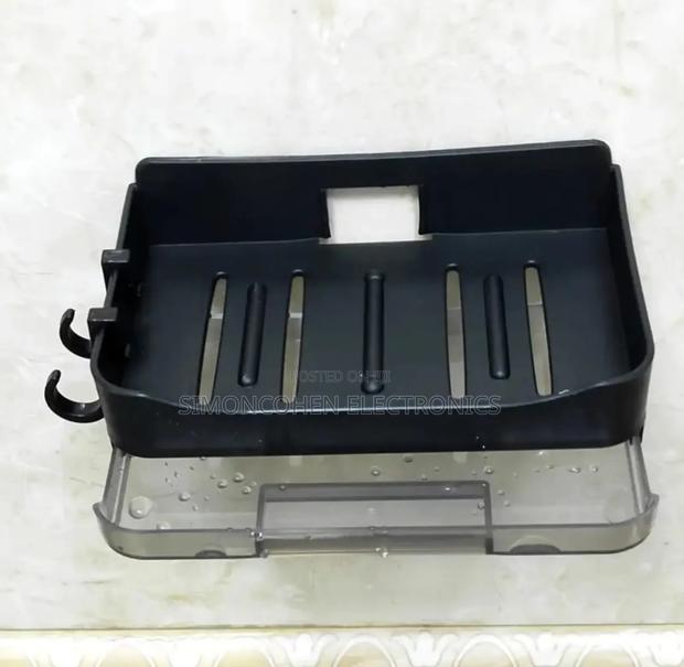 Soap Dish With Drain Tray +2 Hooks - thumbnail 4