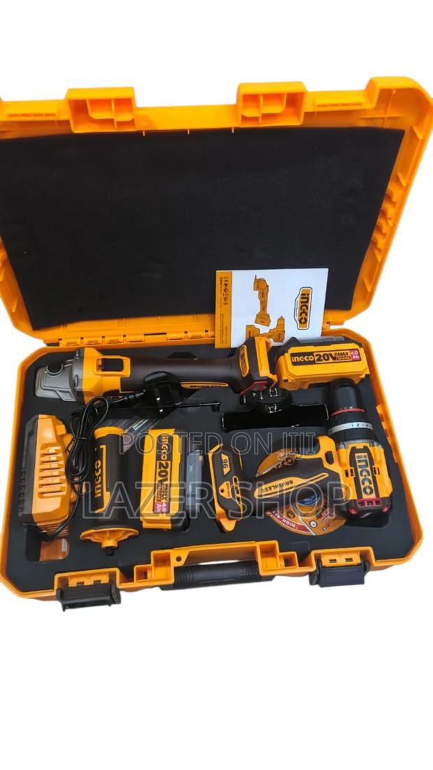 Ingco Cordless Combo Grinder+Drill - main view