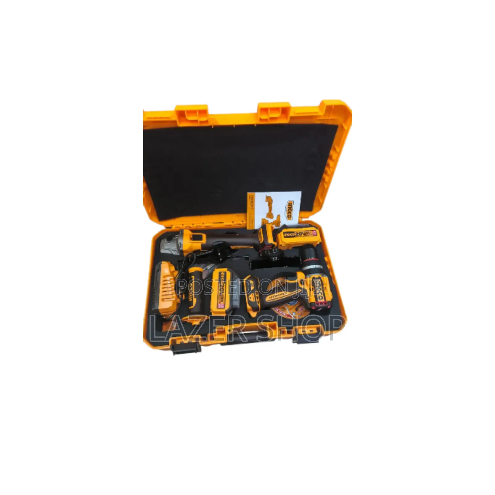Ingco Cordless Combo Grinder+Drill