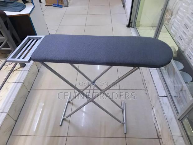 Sturdy Metallic Ironing Board With Adjustable Height - main view