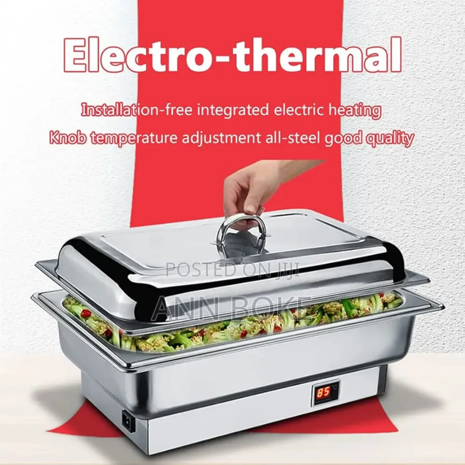Back in Stock Electric Chaffing Dish With Stainless Steel Cover