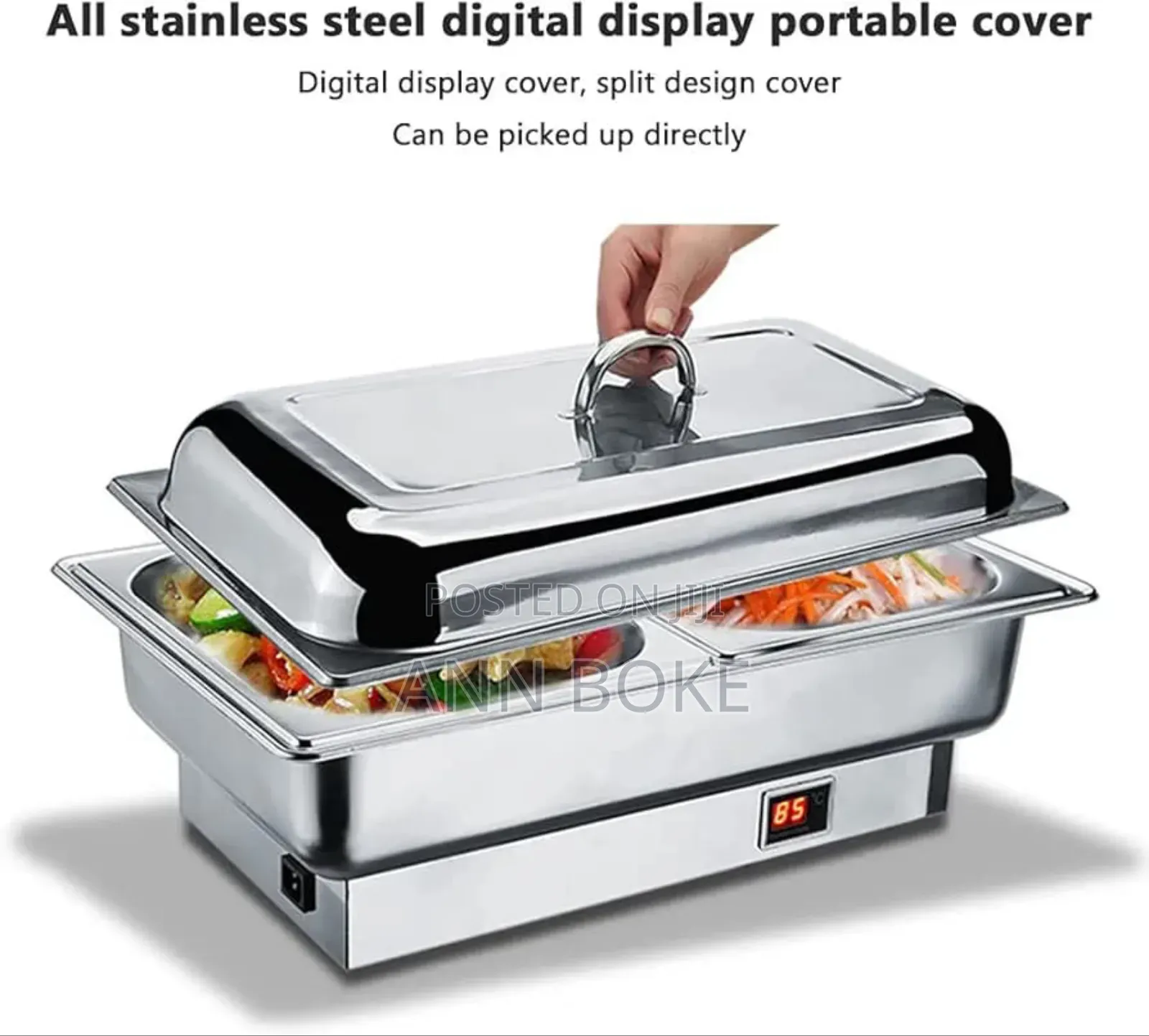 Back in Stock Electric Chaffing Dish With Stainless Steel Cover
