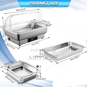 Back in Stock Electric Chaffing Dish With Stainless Steel Cover