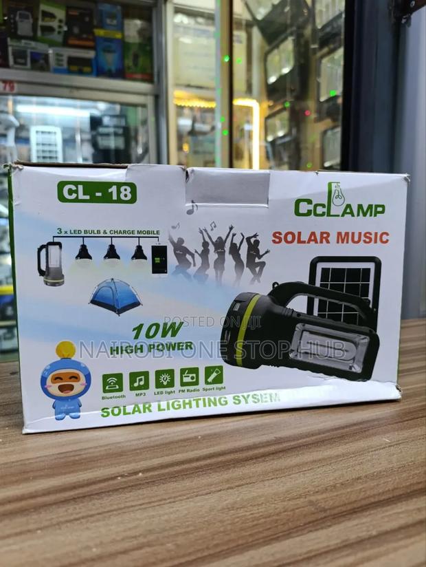 *Cclamp Cl-18 Solar Lighting System With Radio