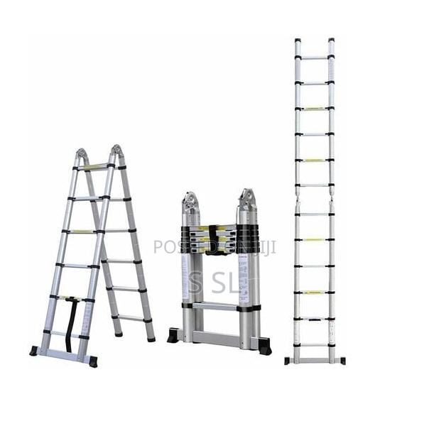 1.9m +1.9m Multipurpose Telescopic Ladder 3.8m - main view