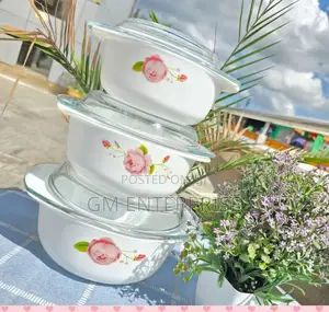 3pcs Glass Casserole