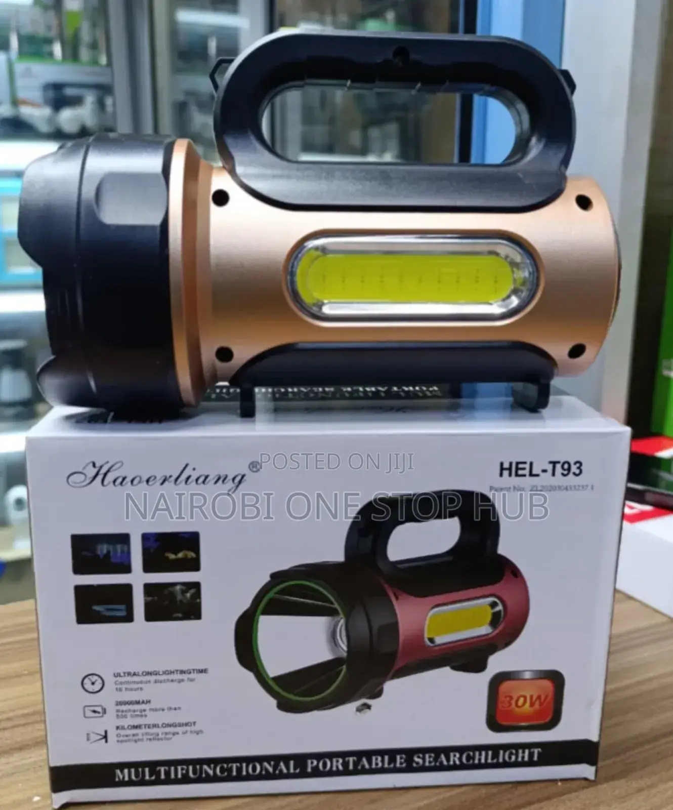 30w Solar Multifunctional Torch With Side Light
