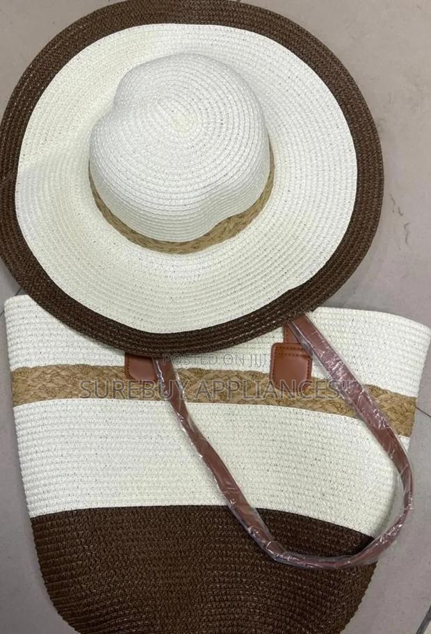 Beach Bags"Effortless Elegance: Beach Bag Hat Combo" - thumbnail 2