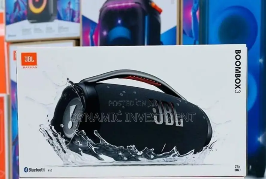 JBL Boombox 3 - Portable Bluetooth Speaker, 24 Hours of Playtime