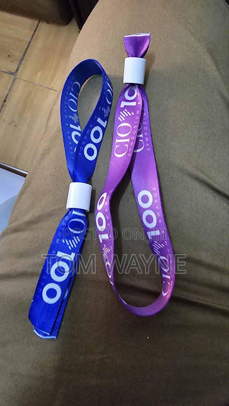 Custom Branded Event Fabric Hand Wristbands