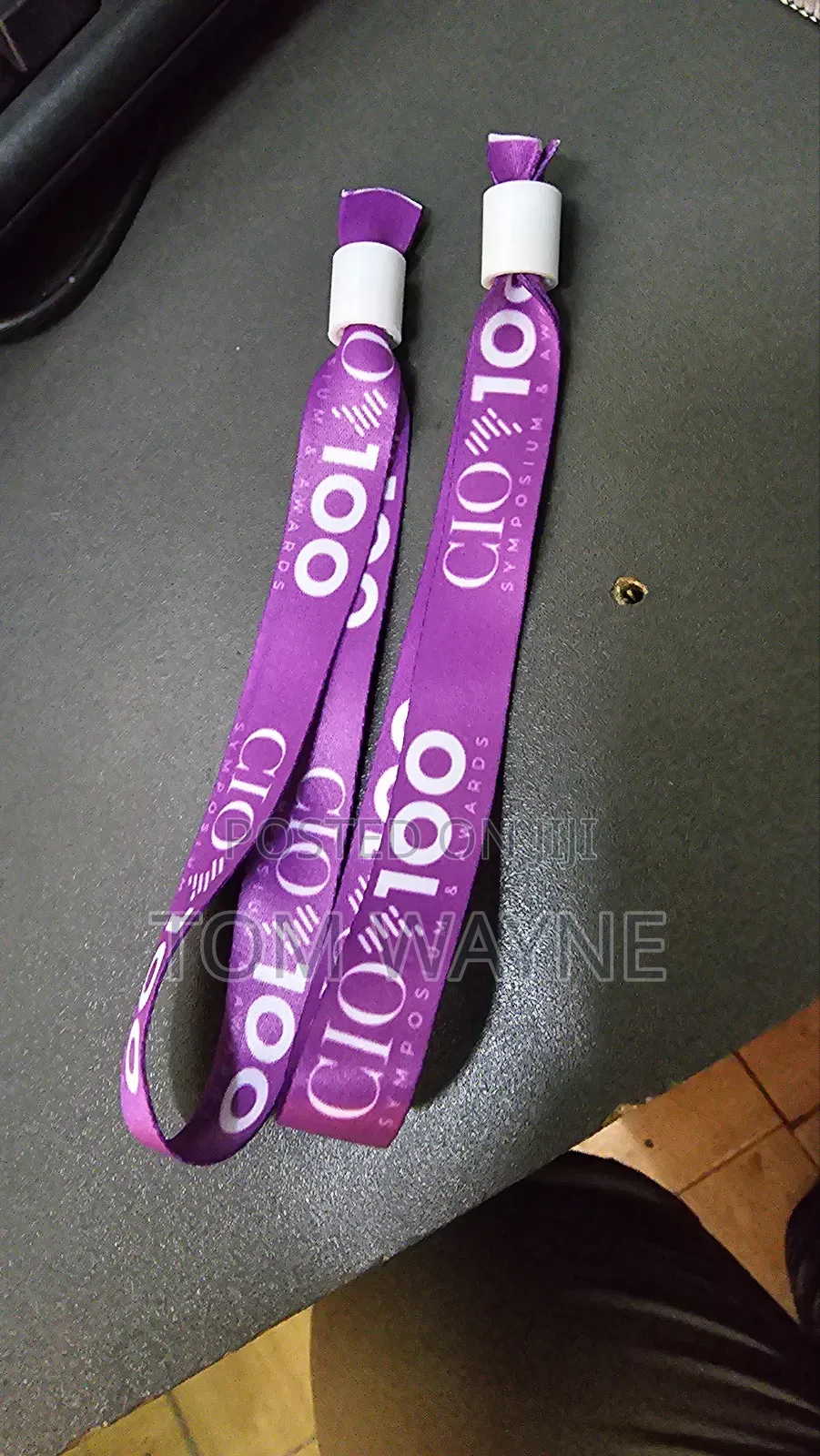 Event Entrance Branded Arm Fabric Wristbands