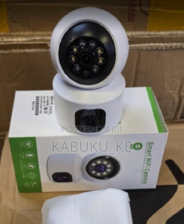 Home Wifi Smart PTZ Camera With Dual Lens Camera 2 Way Audio