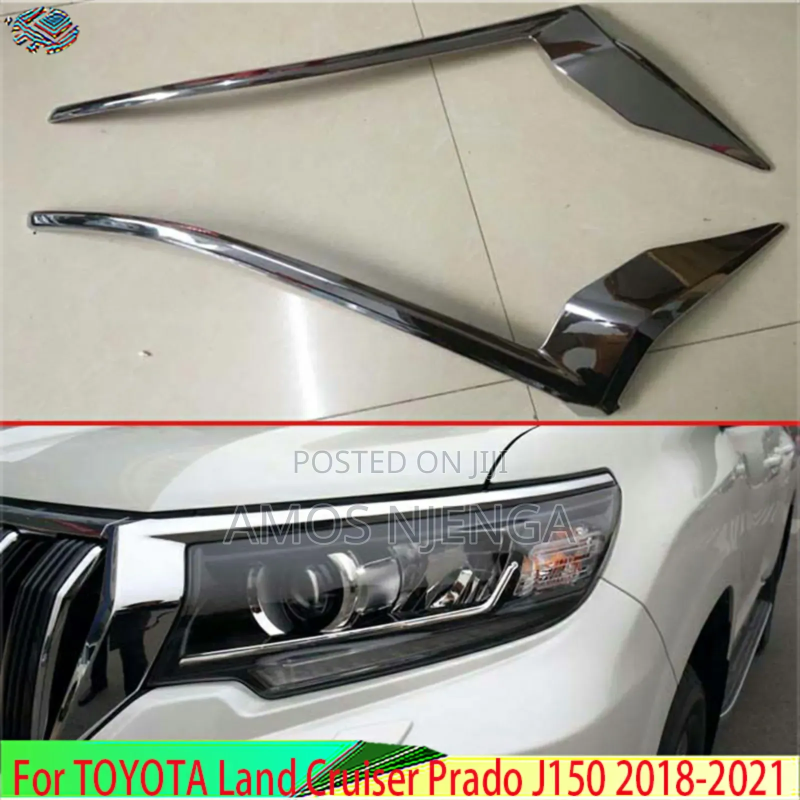 Toyota Land Cruiser Prado Headlight Chrome