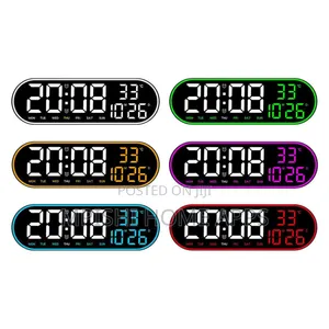 Led Digital Wall Clock With Alarm