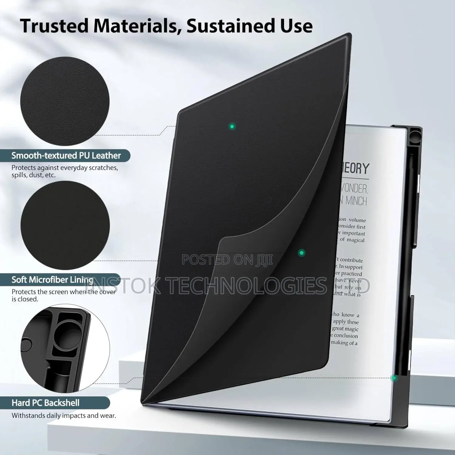 Remarkable 2 Tablet Pu Leather Flip Cover Case With Pen Slot