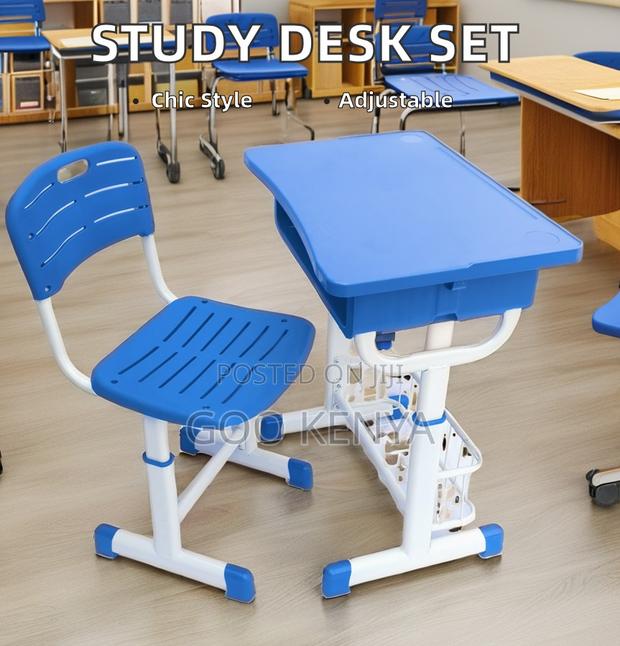Kid's Desk; Modern Adjustable Student Desk and Chair Set - thumbnail 3