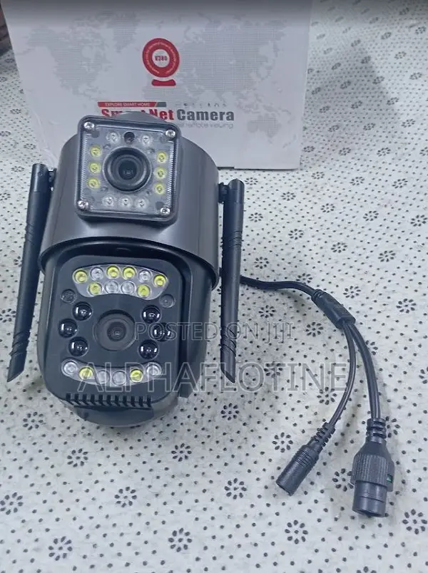 4g Sim Hd Wireless Dual Lens CCTV Camera 360 View