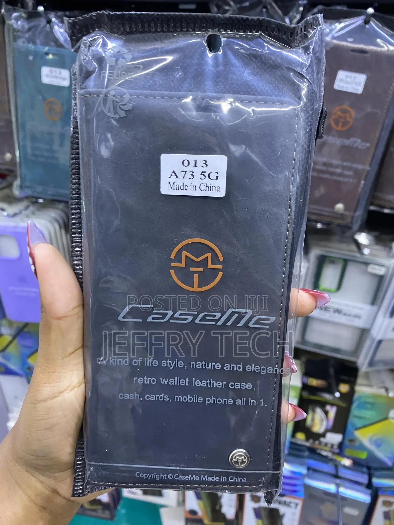 Clickay Samsung Galaxy A73 5g Leather Flip Casme Case With Card Holder