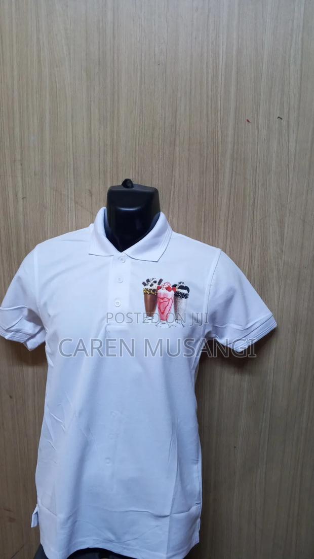 Pure White Polo T-Shirts - main view