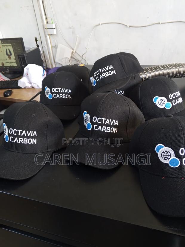 Black Printed Caps - thumbnail 2