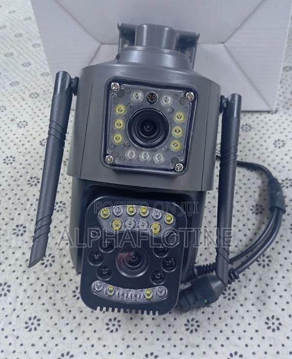 Dual Screen 4g CCTV Sim Card CCTV Duo Lens Camera