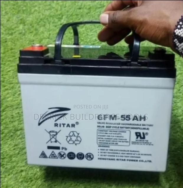 Ritar 12v 55ah Deep Cycle Solar Battery - main view