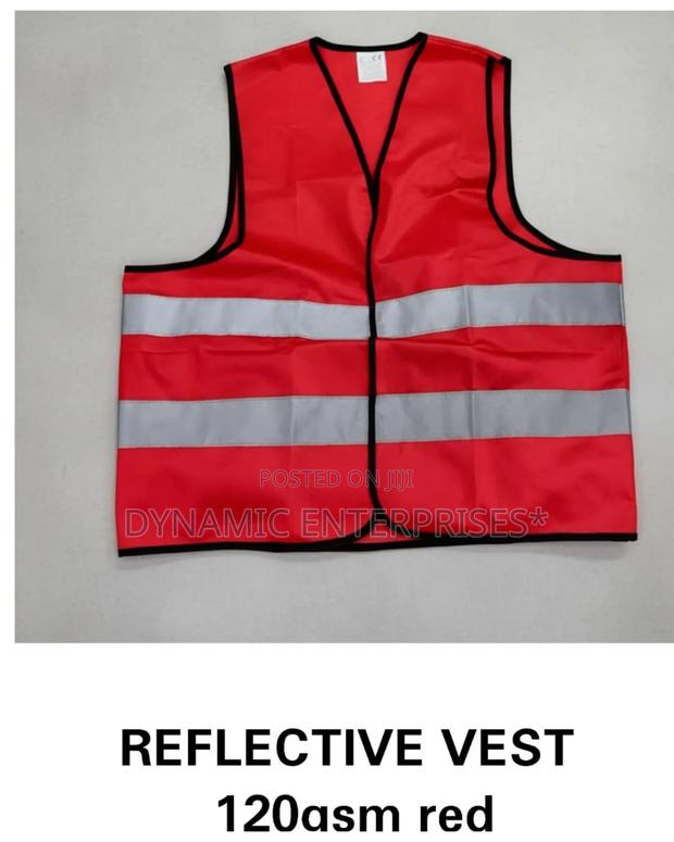 Red Reflective Safety Vest - main view