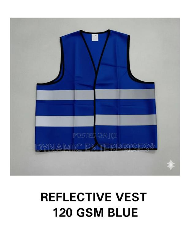 Blue Reflective Safety Vest - main view
