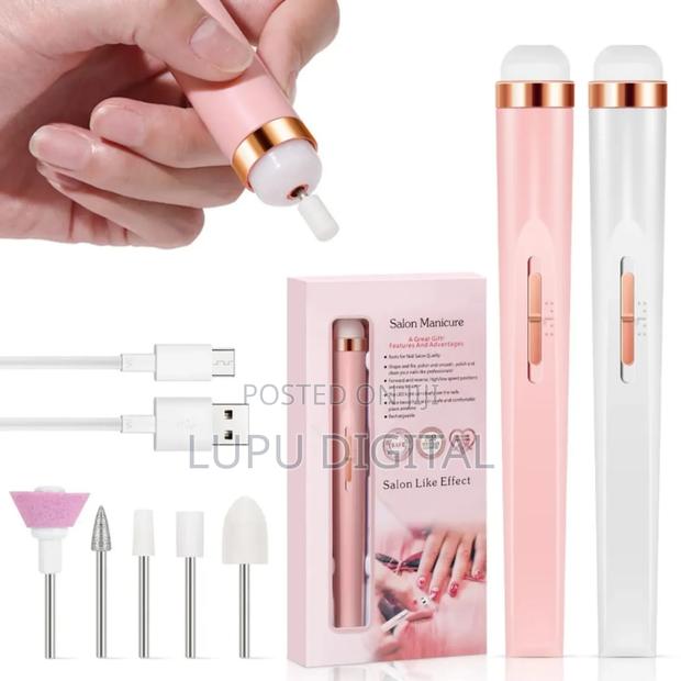 5 in 1 Professional Electric Nail Drill Kit Battery Manicure