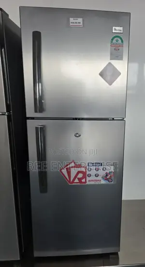 Ramtons Rf/239-196 Litres Double Door No Frost Fridge-Silver