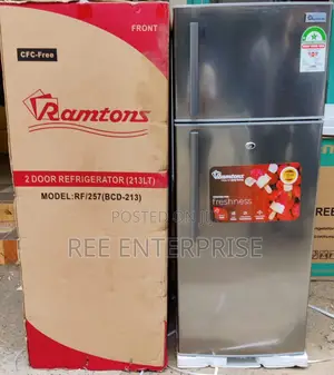 Ramtons Rf/257- 2 Door Direct Cool Fridge - 213 Liters -