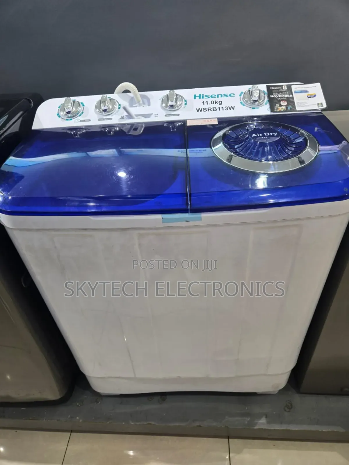 Hisense Washing Machine 11 Kg Twin Tub