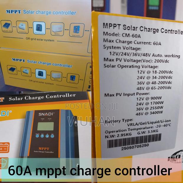 Snadi 60a MPPT Solar Charge Controller