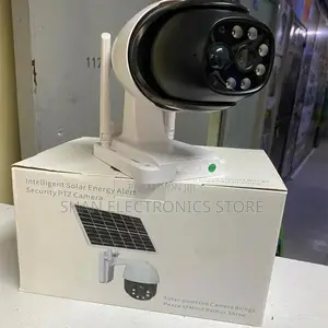 Solar Powered CCTV Camera V380 Pro 4mp 4g Sim Outdoor Solar Camera