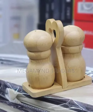 Salt and Pepper Shakers/ Bamboo Salt Shaker