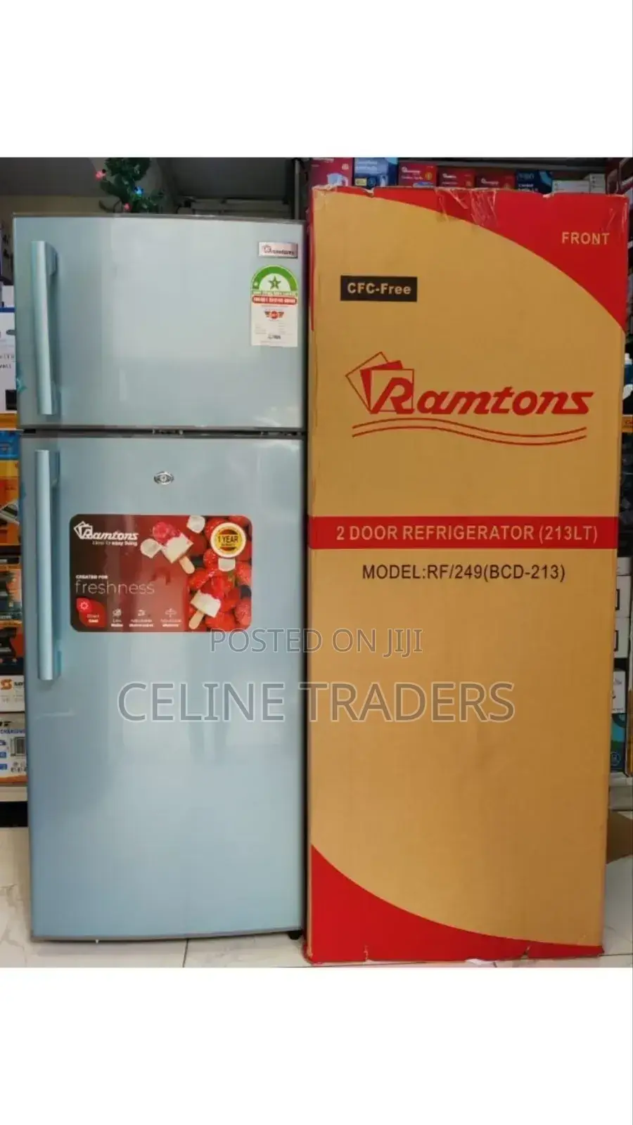 Ramtons Double Door 213l – Sleek Powerful Cooling