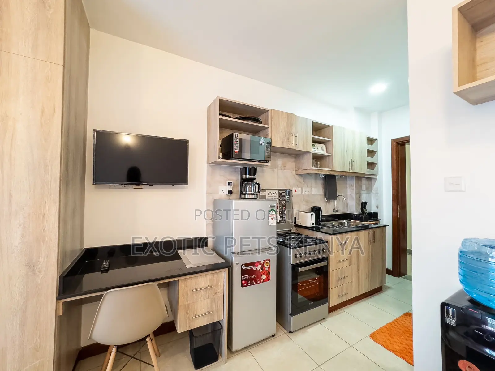Furnished Studio Apartment in South Suites for rent