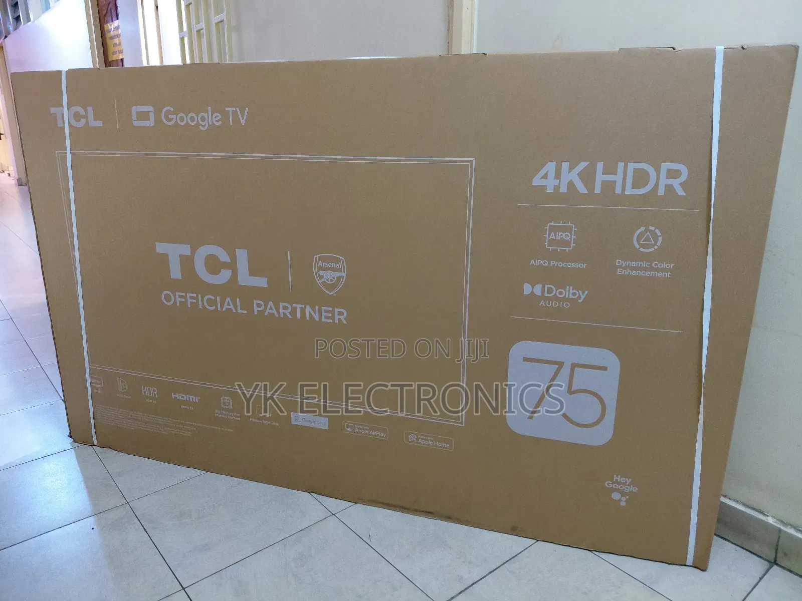 TCL 75′′ V6c HDR Smart Google TV – 75v6c (2025 Model)