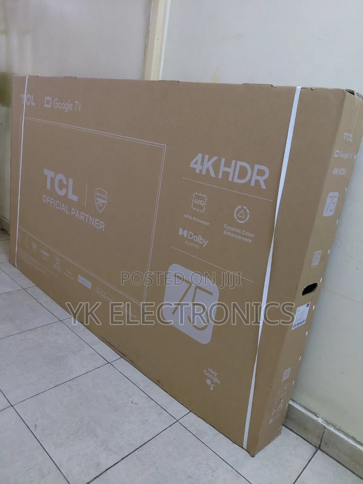 TCL 75′′ V6c HDR Smart Google TV – 75v6c (2025 Model)