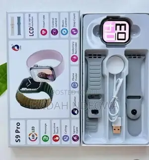 *S9pro Smart Watch 2 Straps*
