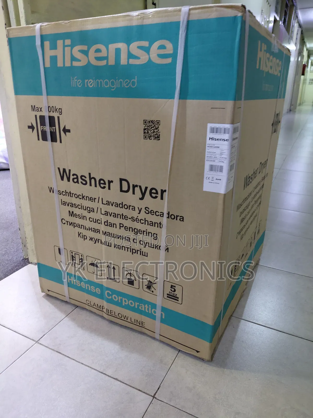 Hisense Wd5s1245bb 12kg Front Load Wash Dry Washing Machine