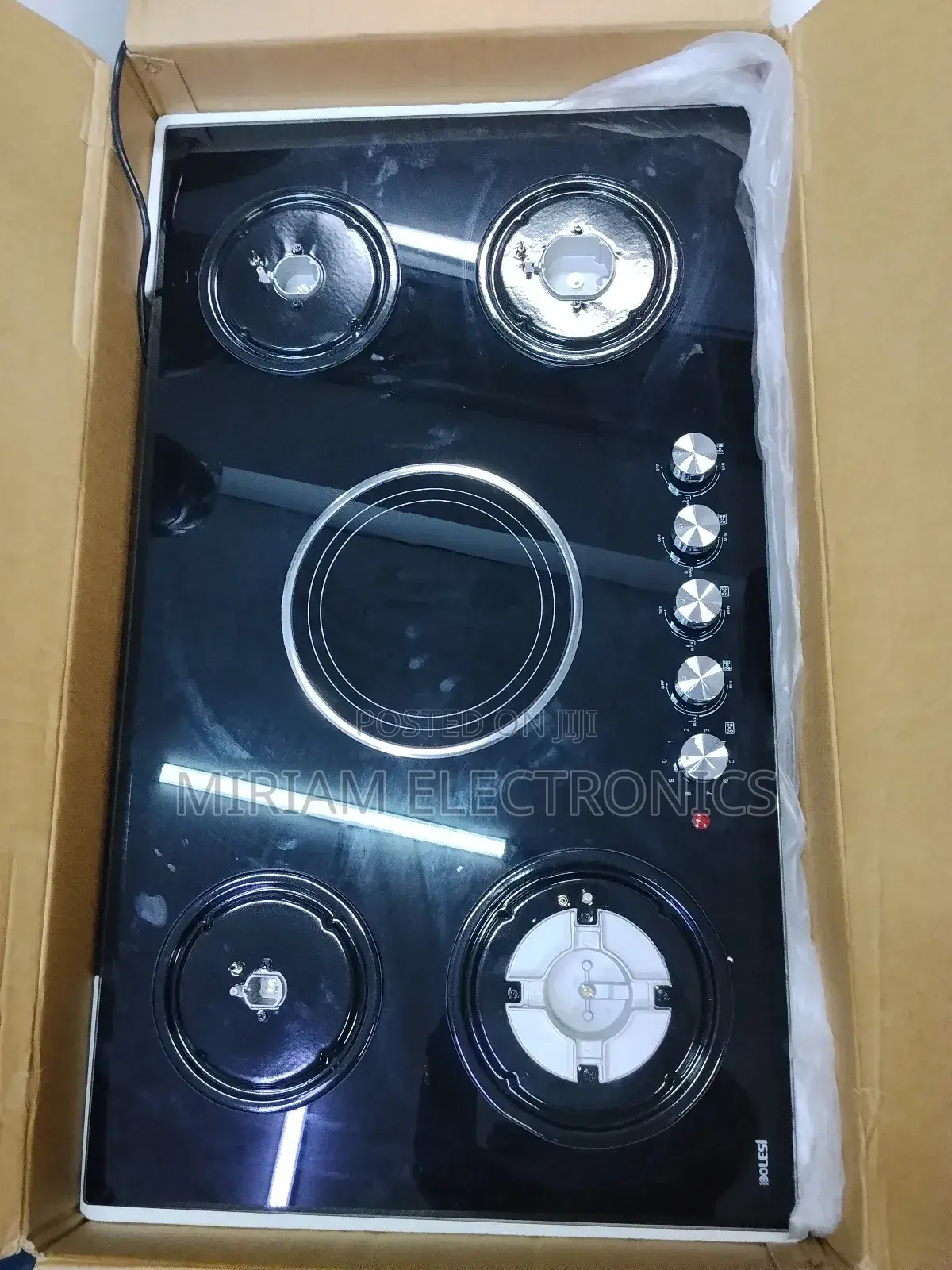 Bolesi 4+1 Cast Iron With Gas Sensor 60*90 – Hob-Hb-59305d