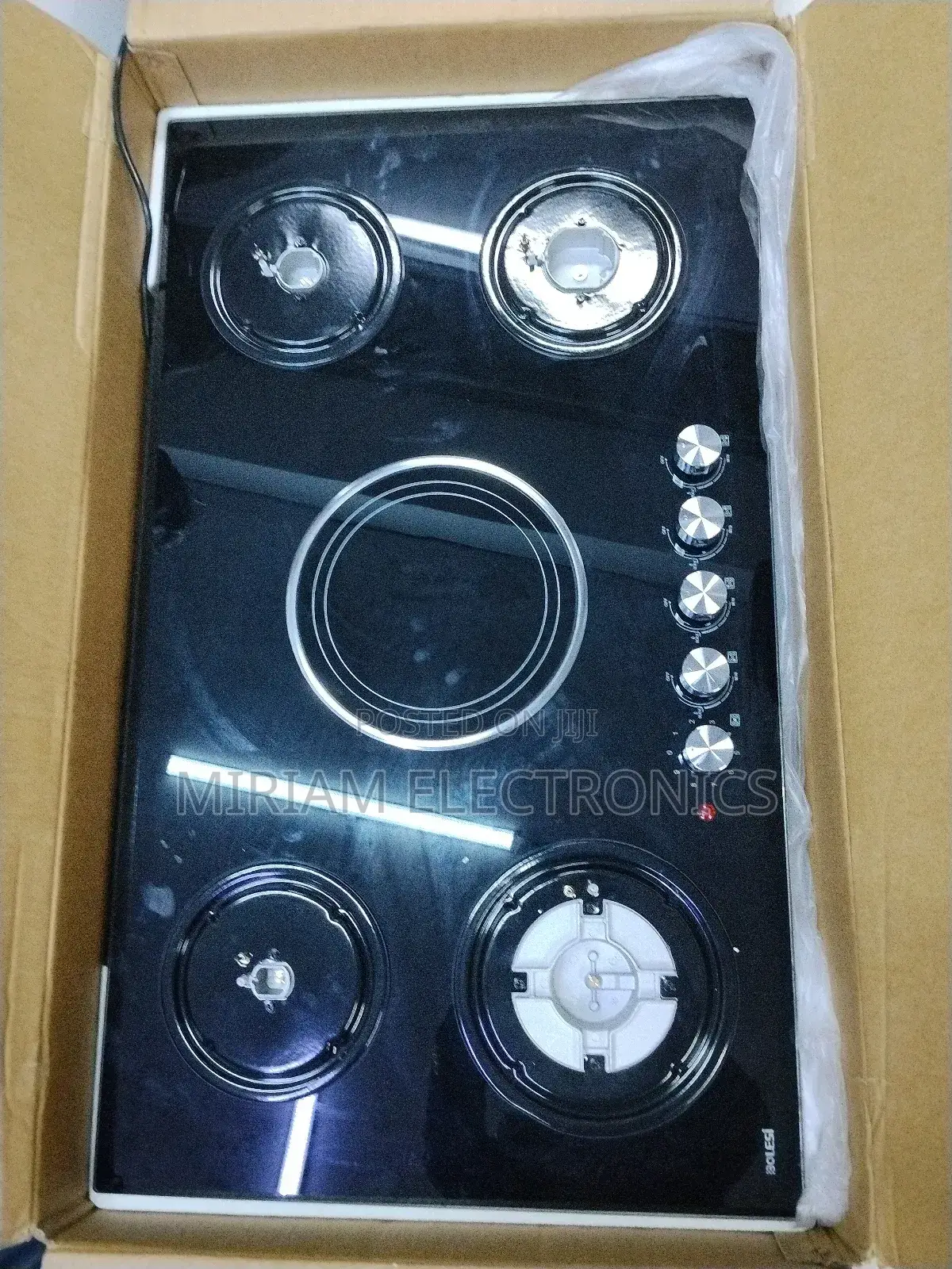 Bolesi 4+1 Cast Iron With Gas Sensor 60*90 – Hob-Hb-59305d