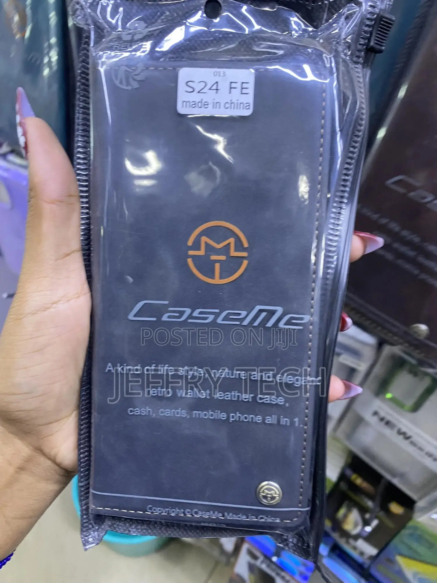 Passio Samsung Galaxy S24fe 5g Casme Flip Case With Card Holder