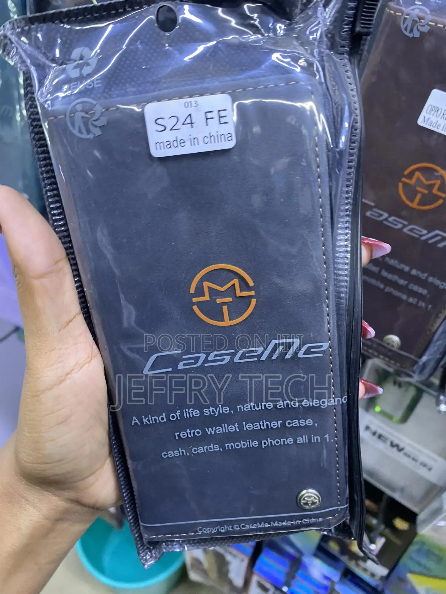 Passio Samsung Galaxy S24fe 5g Casme Flip Case With Card Holder